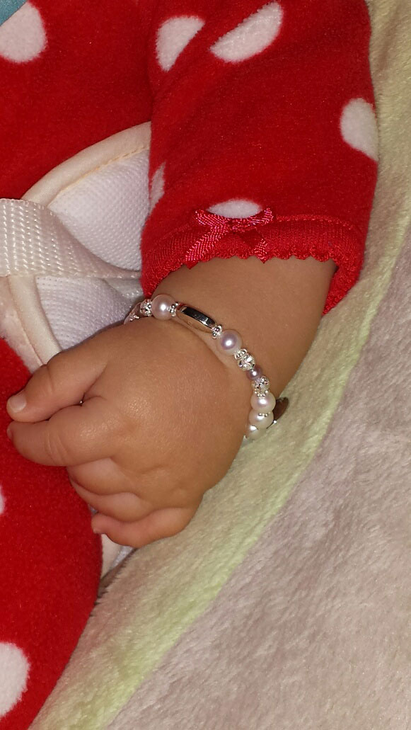BeadifulBABY.com - Customer Testimonials - This customer purchased the Vintage Antoinette™ by My First Pearls® – Grow-With-Me® designer original freshwater cultured pearl bracelet.