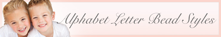 Alphabet Letter Bead Styles