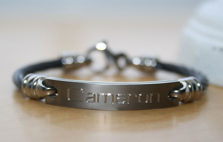 Titanium bracelets for boys.