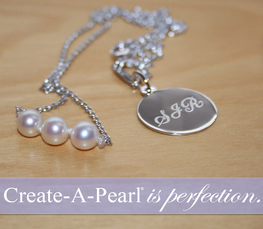Personalized charms for Create-A-Pearl.