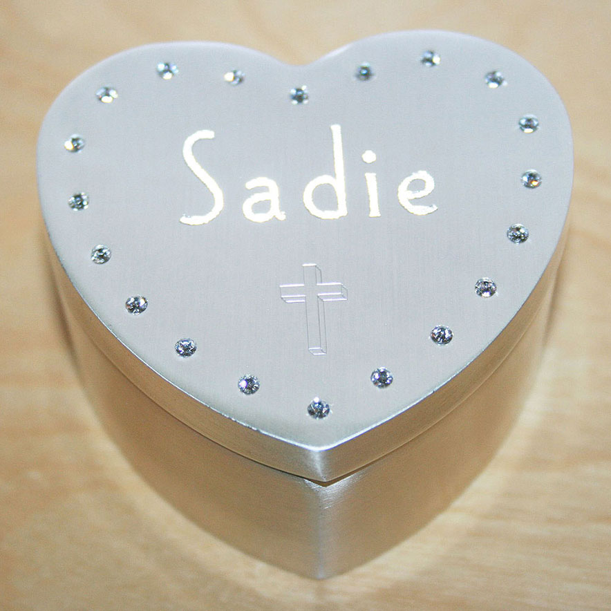 Personalized jewelry box for little girl.