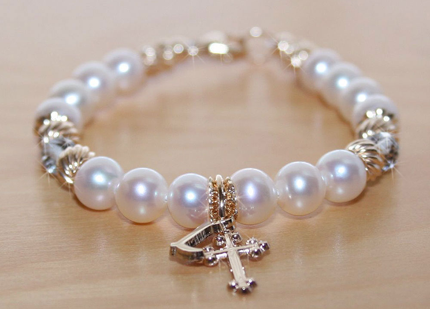 Religious pearl bracelets