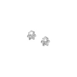 Baby / Little Girl Diamond Earrings - 0.14 CT TW - 14K White Gold/