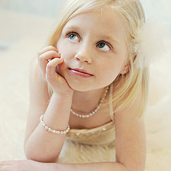 Lillian Grace - Baby / Little Girl Pearl Necklace/