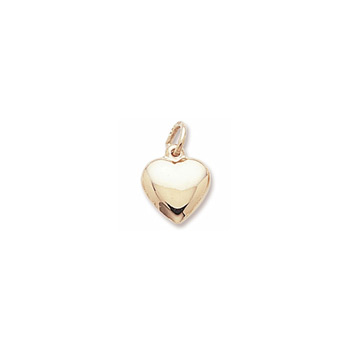 Rembrandt 10K Yellow Gold Small Heart Charm – Add to a bracelet or necklace