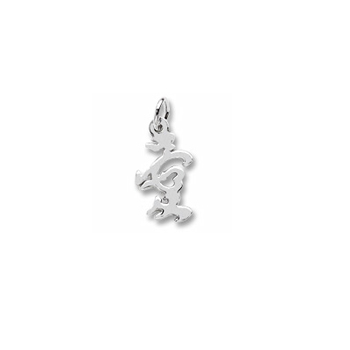 Rembrandt Sterling Silver Love Symbol Charm – Add to a bracelet or necklace