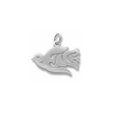 Rembrandt Sterling Silver Peace Dove Charm – Best Confirmation Gift – Add to a bracelet or necklace/