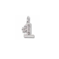 Rembrandt Sterling Silver #1 Sis Charm – Add to a bracelet or necklace/