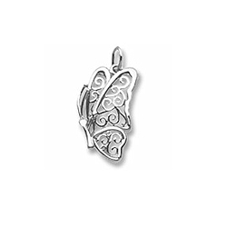 Filigree Butterfly Charm/
