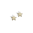Gold Star Earrings for Girls - 14K Yellow Gold Screw Back Earrings for Baby, Toddler, Child