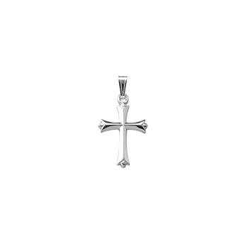 Keepsake Cross Necklaces for Girls - Sterling Silver Rhodium Cross Pendant - Includes an 18-inch adjustable chain
