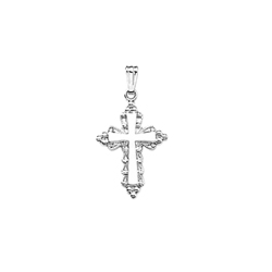 Elegant Cross Necklaces for Girls - Sterling Silver Rhodium Cross Pendant - Includes 18