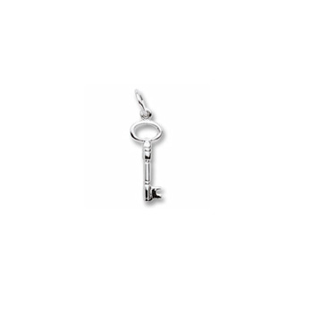 Rembrandt Sterling Silver Skeleton Key Charm (Small) – Add to a bracelet or necklace