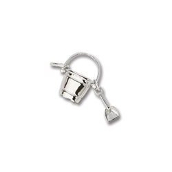 Rembrandt Sterling Silver Pail and Shovel Charm (Movable) – Add to a bracelet or necklace/