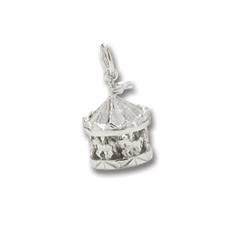 Rembrandt Sterling Silver Carousel Charm (Turns) – Add to a bracelet or necklace/