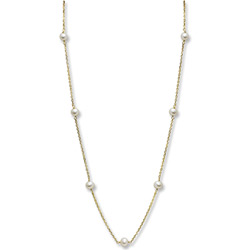 Little Girl's Pearl Station Necklace/