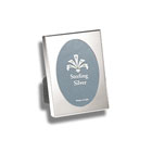 For My Most Cherished Moments™ - Engravable Sterling Silver Rectangular Picture Frame with Oval Window - 2 1/2
