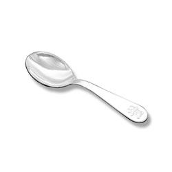 Best Baby Shower Gifts - Baby's First Spoon - Engravable Sterling Silver Baby Spoon with Embossed Teddy Bear by My First Gifts™/