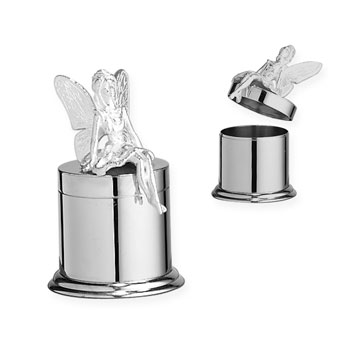 Look What the Tooth Fairy Left Me! - Heirloom-Quality Keepsake Engravable Sterling Silver Small Tooth Fairy Box by My First Gifts&trade;