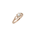 Little Girls Beautiful 10K Yellow Gold Freshwater Cultured Pearl Ring - Size 4 (4 - 12 years) - BEST SELLER