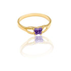 Little Girls Gold Butterfly Ring - February - Size 3