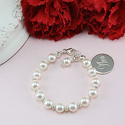 Maddie Girl - Baby / Kids Custom Fine Pearl Bracelet/