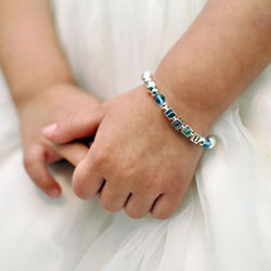 Brooke Avery - Childrens Silver Name Bracelet /