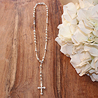 My First Rosary™ - Sterling Silver Rosary Necklace - Add an optional engravable charm and birthstone to personalize - BEST SELLER