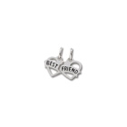 Rembrandt Sterling Silver Best Friends Break-Away Charm – Add to a bracelet or necklace