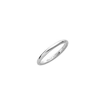 A First Ring for Baby&trade; - Sterling Silver Rhodium Baby Band - Size 1 Baby Ring - BEST SELLER