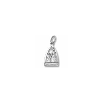 Rembrandt 14K White Gold Confirmation Charm – Add to a bracelet or necklace