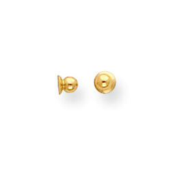 14K Yellow Gold Threaded Ear Nut / Screw Back - One (1)/