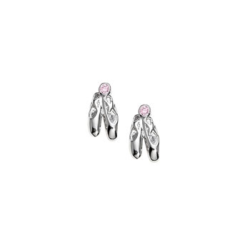 Ballerina Earrings - Pink CZ