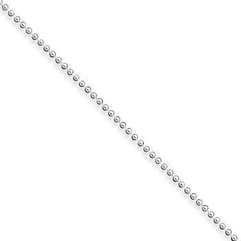 10" Sterling Silver Ball Chain - 1.50mm width - Newborn to 6 weeks - Worn while supervised for photos only