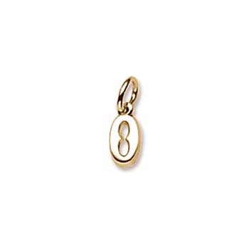 Rembrandt 14K Yellow Gold Tiny Initial O Charm – Add to a bracelet or necklace