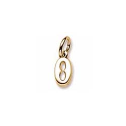 Rembrandt 14K Yellow Gold Tiny Initial O Charm – Add to a bracelet or necklace/