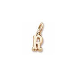 Rembrandt 14K Yellow Gold Tiny Initial R Charm – Add to a bracelet or necklace - BEST SELLER/
