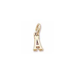 Rembrandt 10K Yellow Gold Tiny Initial A Charm – Add to a bracelet or necklace/