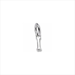 Rembrandt 14K White Gold Tiny Initial I Charm – Add to a bracelet or necklace/