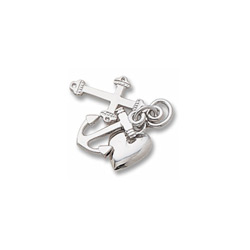 Rembrandt 14K White Gold Faith, Hope, and Charity Charm (Medium - Three Pieces) – Add to a bracelet or necklace/