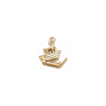 Rembrandt 14K Yellow Gold Noah's Ark Charm – Add to a bracelet or necklace
