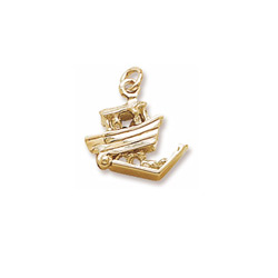 Rembrandt 10K Yellow Gold Noah's Ark Charm – Add to a bracelet or necklace/