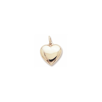Rembrandt 14K Yellow Gold Medium Heart Charm – Add to a bracelet or necklace