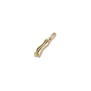 Rembrandt 10K Yellow Gold Ballet Slipper with Pearl Charm – Add to a bracelet or necklace