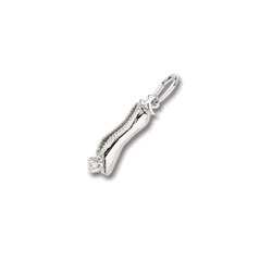 Rembrandt 14K White Gold Ballet Slipper with Pearl Charm – Add to a bracelet or necklace/