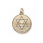 Bat Mitzvah Charm for Her – 10K Yellow Gold – Add to a bracelet or necklace