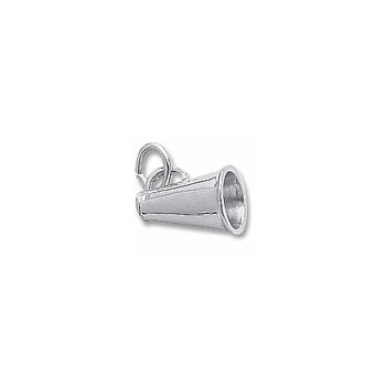 Rembrandt Sterling Silver Megaphone (Small) Charm – Add to a bracelet or necklace