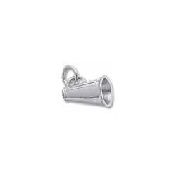 Rembrandt Sterling Silver Megaphone (Small) Charm – Add to a bracelet or necklace/