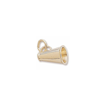 Rembrandt 10K Yellow Gold Megaphone (Small) Charm – Add to a bracelet or necklace
