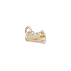 Rembrandt 10K Yellow Gold Megaphone (Small) Charm – Add to a bracelet or necklace/